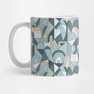 Geometric Cats Mug